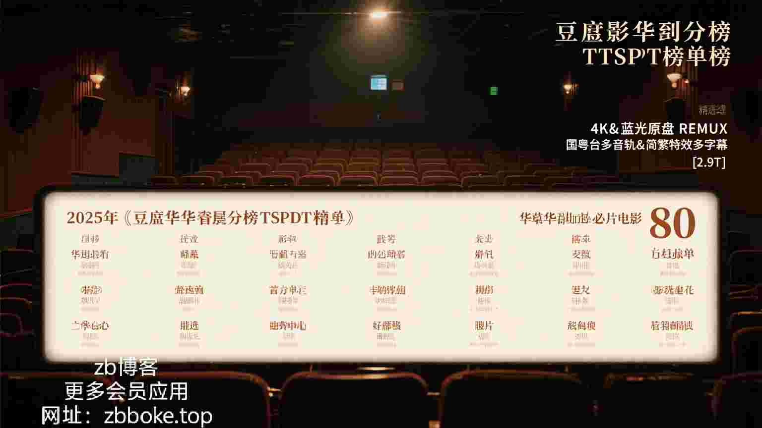 豆瓣华语高分榜 精选80部华语必看电影【4K&蓝光原盘REMUX】国粤台多音轨&简繁特效多字幕-zb博客