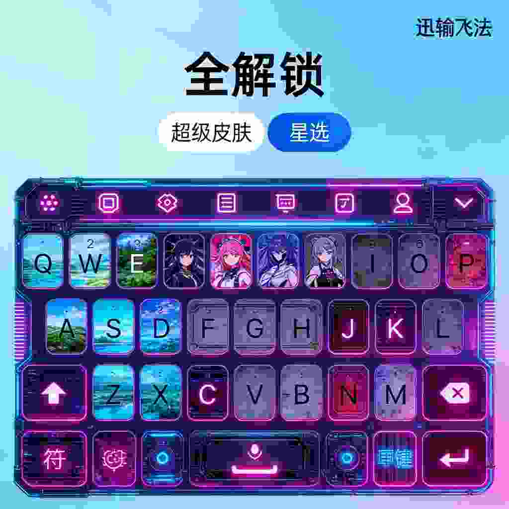 讯飞输入法_V15.0.6 内购版,已内购所有键盘皮肤主题,无论超级皮肤还是星选,全解锁,去除所有弹窗广告,去除多余权限-zb博客